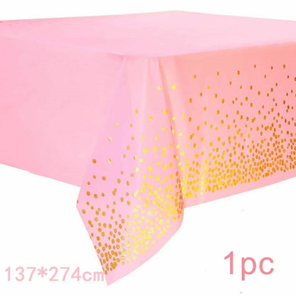 8Pcs/Set Disposable Tableware Plate/Napkin Birthday Wedding Party Decor Supplies