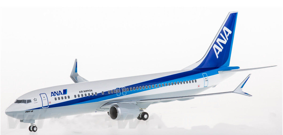1:200 Hogan ANA BOEING 737 MAX 8 Passenger Airplane ABS Plastic Aircraft Model