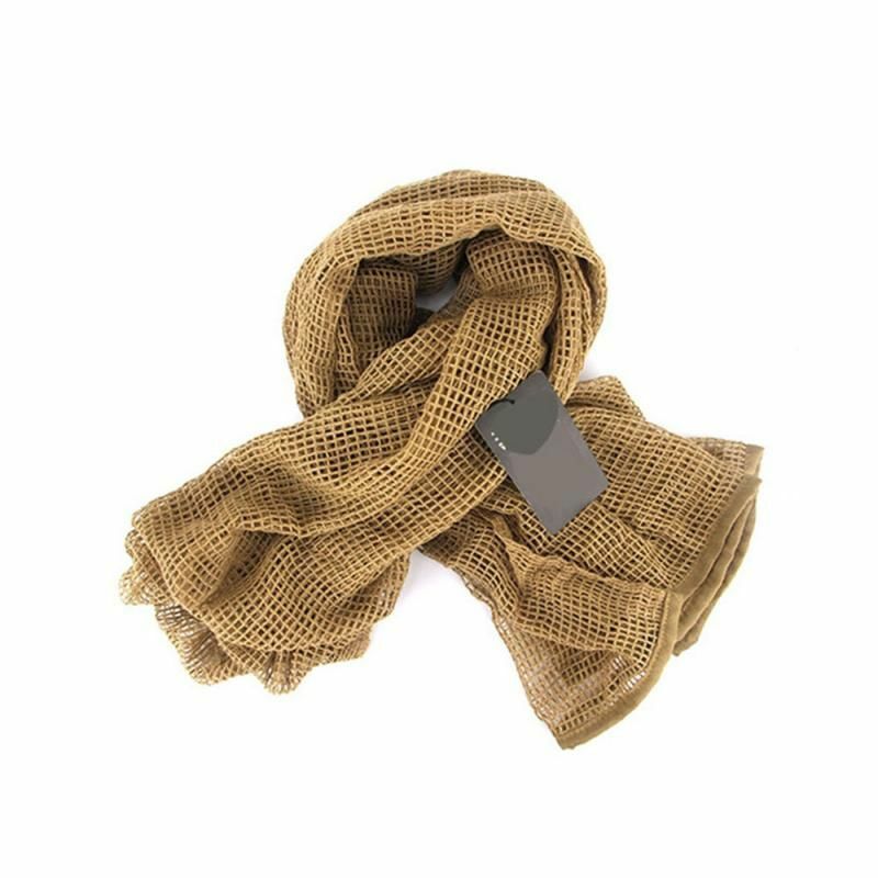 Camouflage Tactical Mesh Scarf Face Veil Camo Airsoft Hunting Cycling bandana