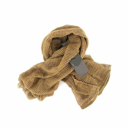 Camouflage Tactical Mesh Scarf Face Veil Camo Airsoft Hunting Cycling bandana