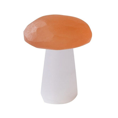 Mushroom Crystal Natural Selenite Stone Polished Chakra Healing Home Decor 4-6mm