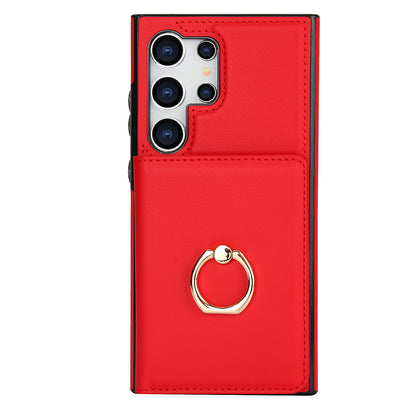 Wallet Case for Samsung Galaxy S24/S23/S22/S21 Ultra/Note 20 Ultra Rotation Ring
