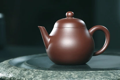 220cc chinese Yixing Handmade Zisha Purple clay Teapot GaoPear Hu Tea Pot