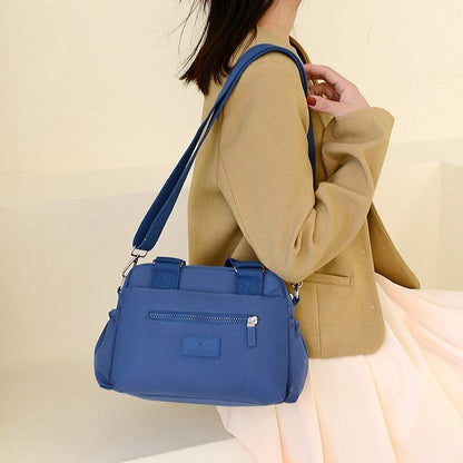 Waterproof Nylon Shoulder Bag Messenger Large Handbag Travel Purse 25*20*10 CM