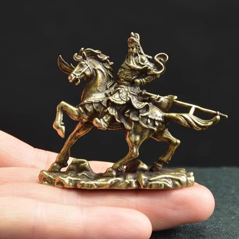 Antique Guanggong Statue Decoration Bronze Traditional Casting Table Decoration -