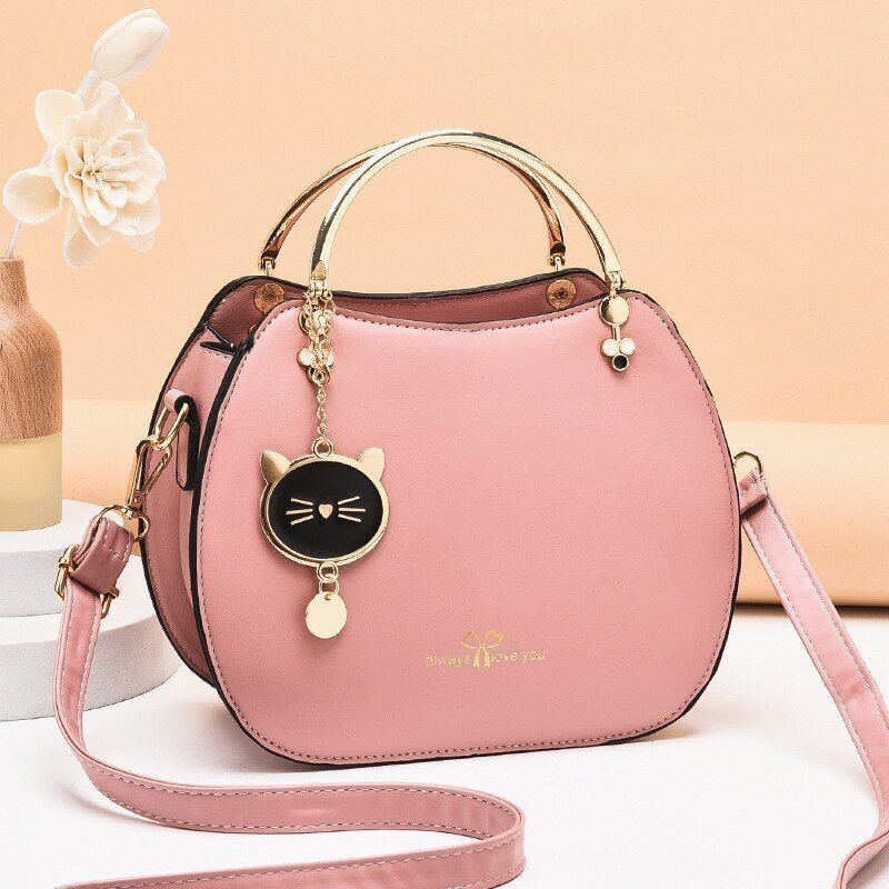 Tote Bag Synthetic Leather Handbags Small Crossbody Purses Polyester Shell Shape