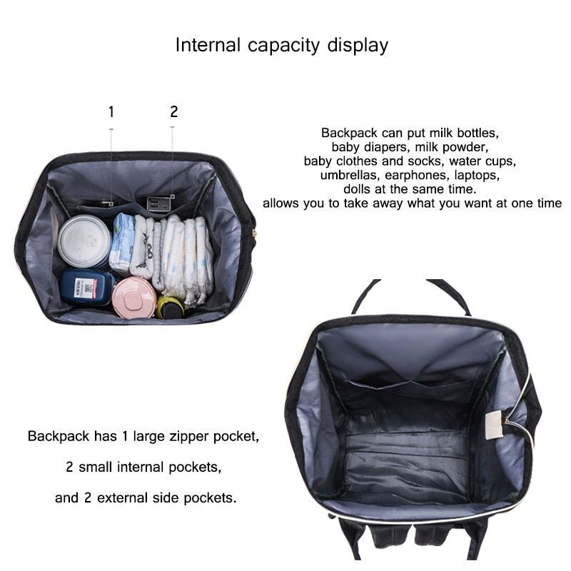 Nylon Women School Bags Shoulder Backpacks Large Nursing Bags Business Laptop