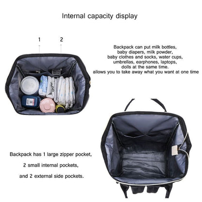Nylon Women School Bags Shoulder Backpacks Large Nursing Bags Business Laptop