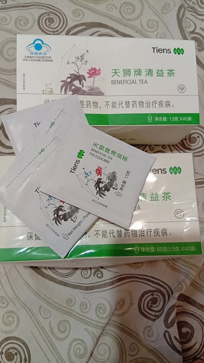 Chinese Tiens Lipid Metabolic Management Tea BENEFICIAL TEA 40 Sachets
