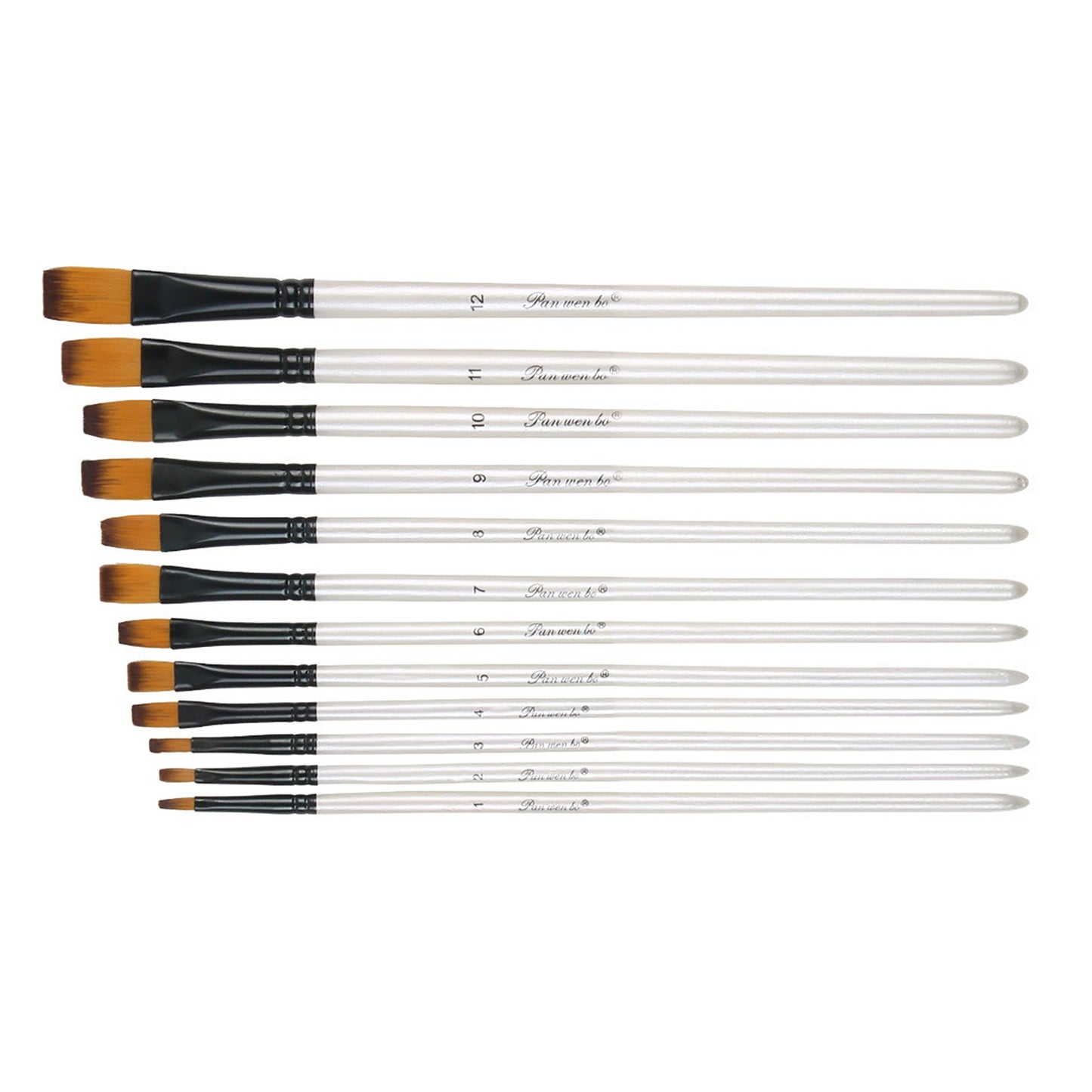 1 Set Nylon Wool Artist Paint Brushes For Watercolour Acrylic Gouache Tool