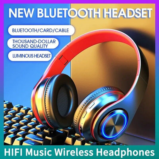 Audifonos inalambricos Bluetooth 5.0 Plegables Auriculares Universal Telefonos