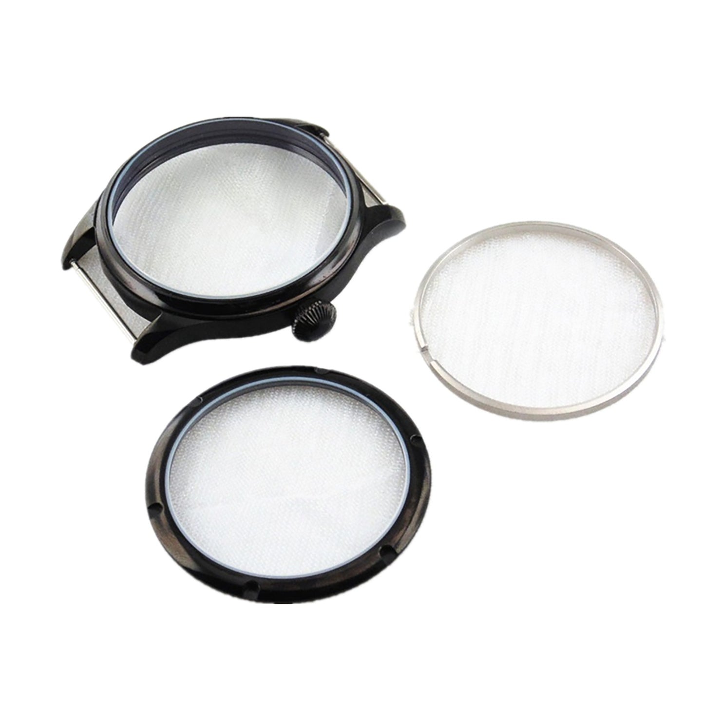 44mm Stainless Steel Watch Case Fit For Seagull ST3600 ETA 6497 6498 Movement G