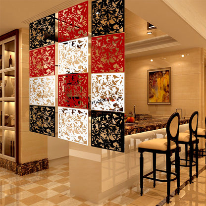 12Pcs Room Divider Partition Hanging Screen Wall Decals DIY Home Decor 15"
