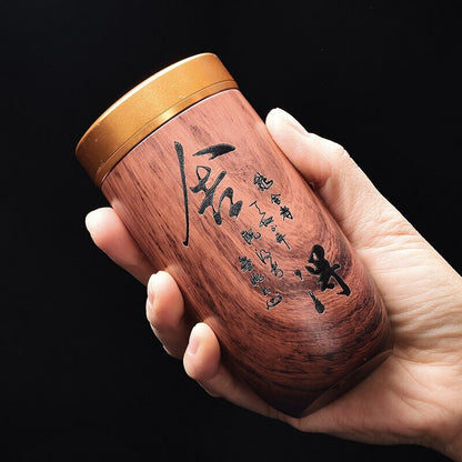 12.5cm Purple Sand Tea Caddy Puer Tea Jar Portable Storage Sealed Cans Tea Set