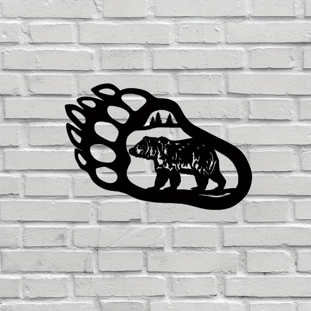 Bear Paw Wall Decoration Metal Wall Decor Modern Wall Decor Room Decor Sticker
