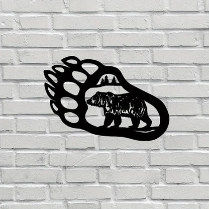 Bear Paw Wall Decoration Metal Wall Decor Modern Wall Decor Room Decor Sticker