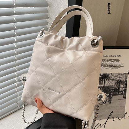 Chain Backpack 2023 Summer Handbag High Women's Pu Leather Shoulder Bag