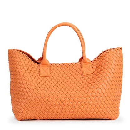 Woven Handbags Fashion Tide Weave Hand Shoulder Large Purse Shopping Basket Bag