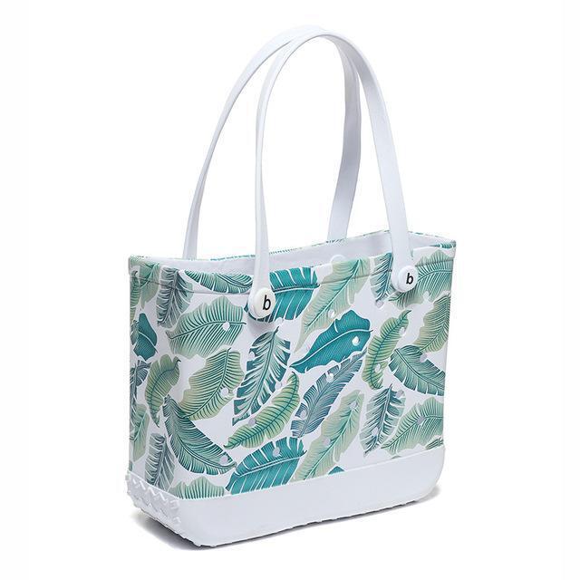 Large Rubber Beach Shoulder Tote Bag Luxury Summer Travel Outdoor Waterproof Bag