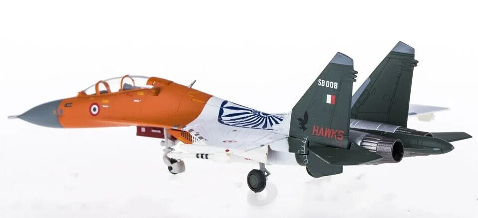 1:200 Hogan IAF Sukhoi Su-30MK-I HAWKS Military Airplane Diecast Aircraft Model