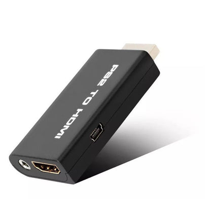 For PS2 To HDMI-Compatible Adaptor HDTV RCA AV Audio Video Converter Plug& Play
