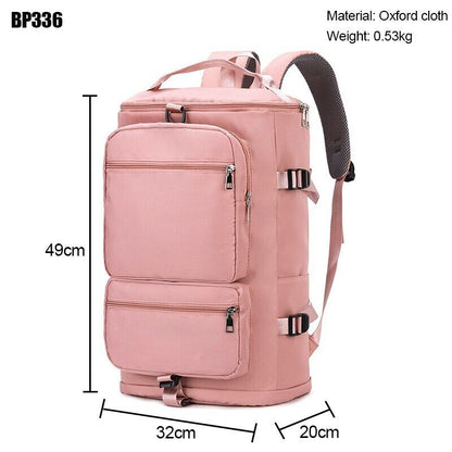 Women Shoulder Travel Backpack Lady Weekend Sports Luggage Bags Crossbody Bag