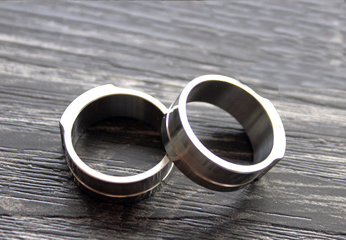 New TC4 Titanium Alloy Finger Ring Men Women Finger Ring Gift