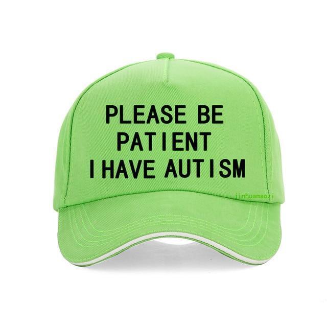 Please Be Patient I Have Autism Letter Print Baseball Cotton Hat Cap Men Women