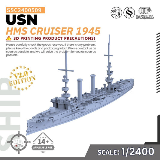 SSMODEL SSC2400509 1/2400 Military Model Kit USN Albany Cruiser CL-23