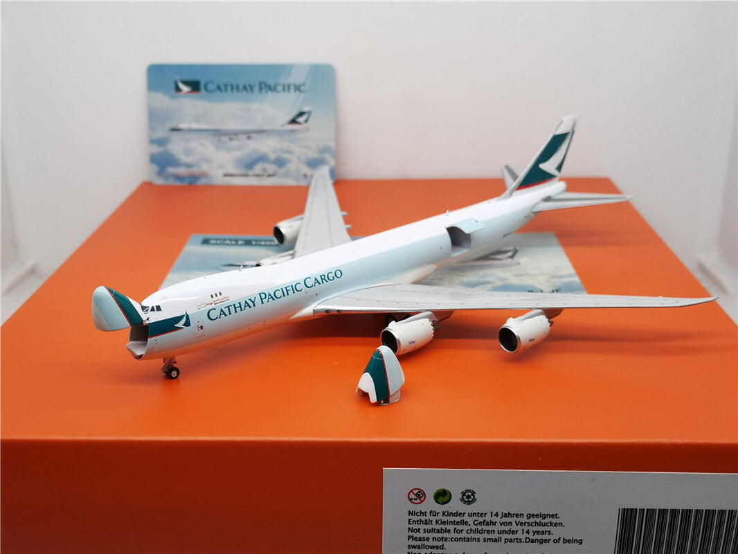 1:400 JC Wings CATHAY PACIFIC B747-8F Passenger Airplane Diecast Aircraft Model