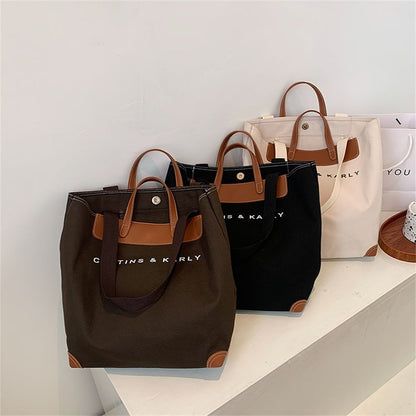 Canvas Handbag Summer Soft Shoulder Handbag Travel Tote Shopper Bags Travelling