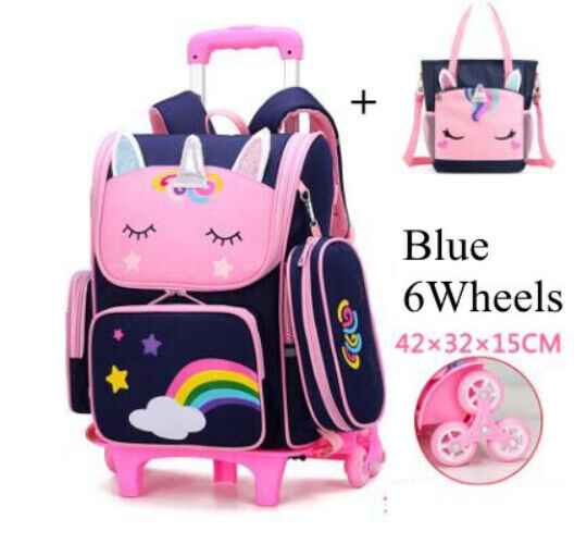 School Trolley Bag Girls School Bag Backpack Bags School Wheeled Backpack Bag