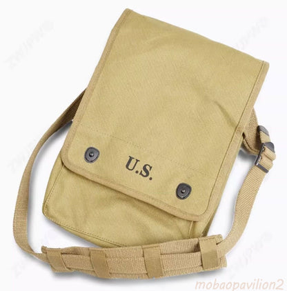 WW2 US Army 1938 Map Pack Pouch Bag Canvas Strap Decoration