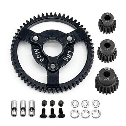 0.8M 32P Spur Gear 50T 52T 56T 60T For Traxxas Slash 2WD VXL XL-5 Bandit 1/10 F