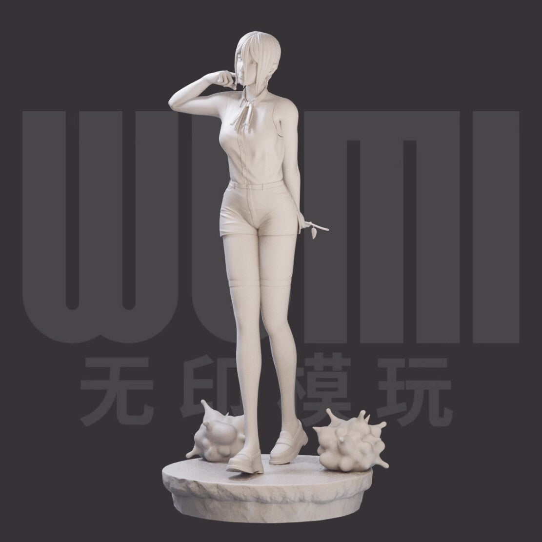 1/24 resin figures model Shirt Explosion Girl Unassembled Unpainted