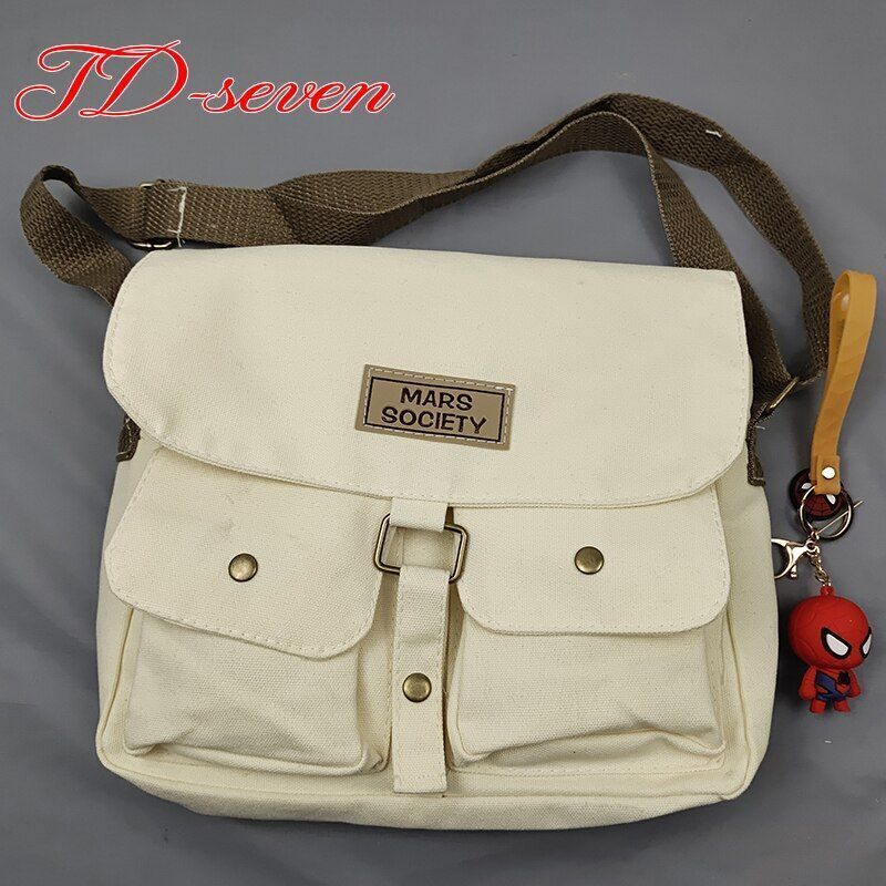 Women's Canvas Bag Department Messenger Bag Female Students Shoulder Bags 1 PC