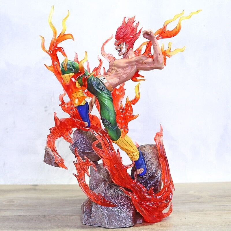 Anime Naruto Shippuden Might Guy PVC Action Figure Model Toy Statue With Light