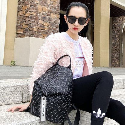 Leather Backpack Fashion All-match Backpacks Travel Large Capacity Dumpling Bag