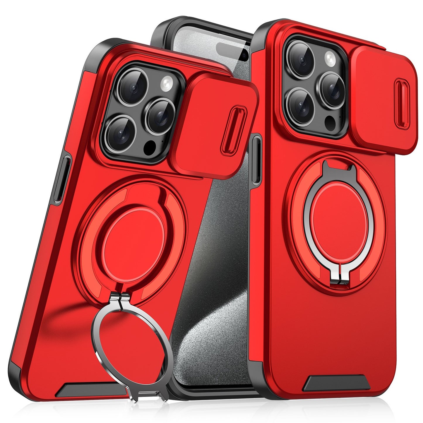 Compatible with iPhone 17 Pro Max/16 Pro, Window Mount Shockproof Phone Case