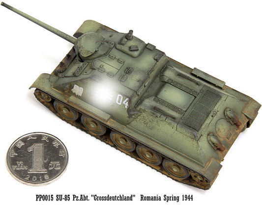 1/72 Soviet Union 85 tank destroyer model SU-85 German captured Romania 1944