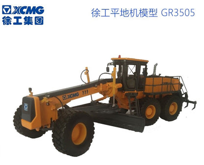 1:35 XCMG GR3505 Road Motor Grader Construction Machine Equipment Diecast Model