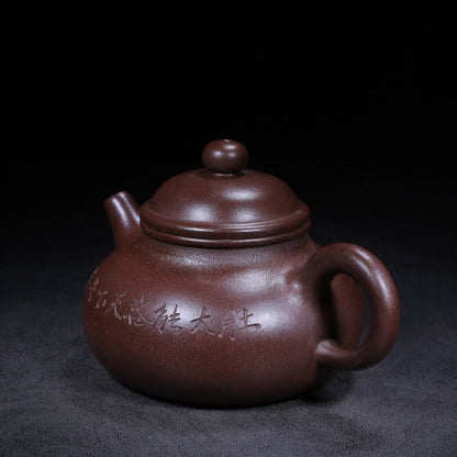 Chinese Yixing Zisha Clay Handmade Exquisite Teapot （容天 底款：景舟手制）