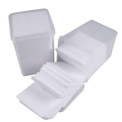 Eyelash Glue Remover Wipe 200Pcs Paper Cotton Lash Extension Cleaner Pad 48x48mm