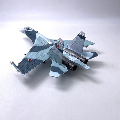 1/100 SU-27 Flanker Heavy Aircraft Fighter Aircraft Model Military Ornament