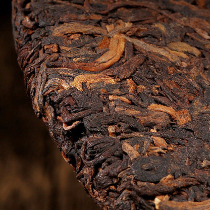 Lao Banzhang Pu'er Tea Cake Yunnan Qizi Cake Tea Old Ancient Tree Ripe Tea
