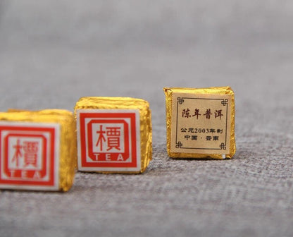 500g YunNan Chen Xiang Cooked Pu'er Tea Ripe Puerh Mini Tuo Tea Puer Brick tea