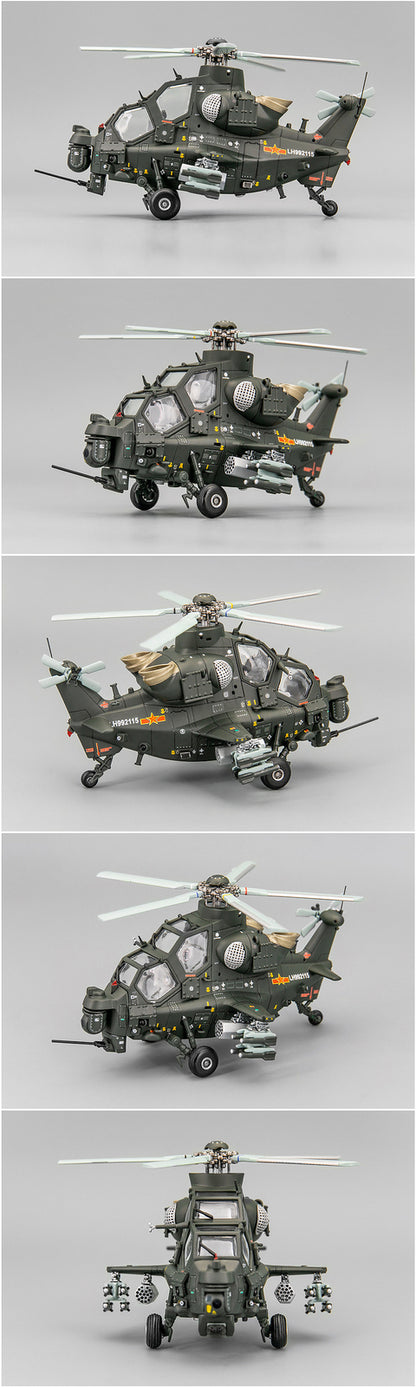 PLAAF Air Force WZ-10 GUNSHIP Cute Version 3D Printed static Models