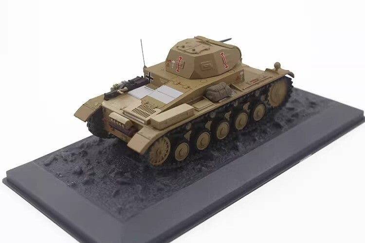 1/43 Pz.Kpfw.II Ausf.C Italian Tank No.2 Type C Simulation Alloy Model