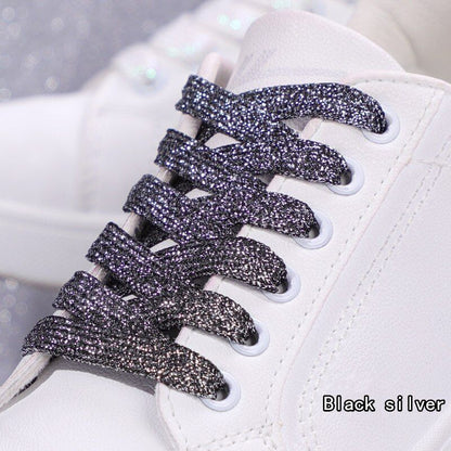 Shoelaces Colorful Sparkling Flat Athletic Sneakers Shoes Boot Strings 100-160cm