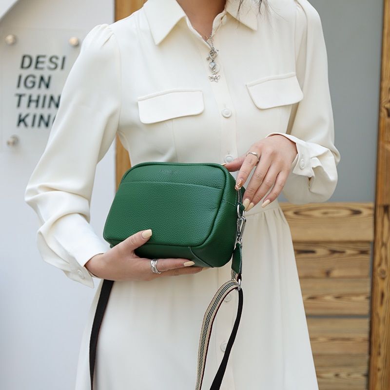 Cowhide Crossbody Bags Soft Leather Shoulder Messenger Bag Mobile Phone Wallet